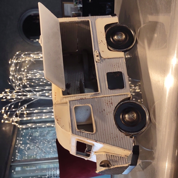 RETRO Metal Vintage ART Food Truck Van Home Decor 12" Toy Display Van Camper FUN - Picture 3 of 11